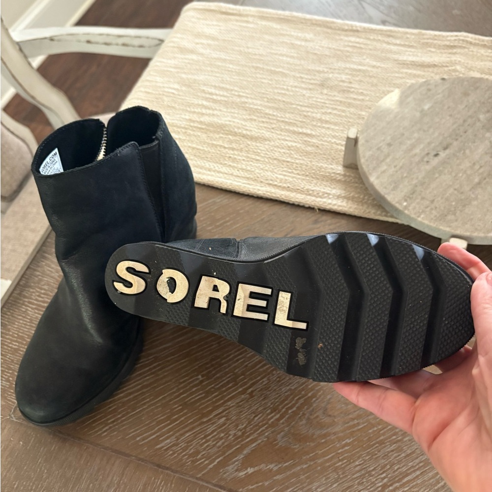 Sorel Black Ankle Booties